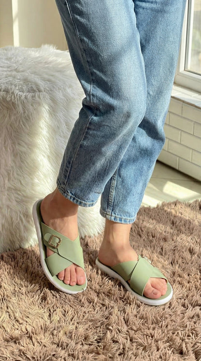 Cross Strap Slippers