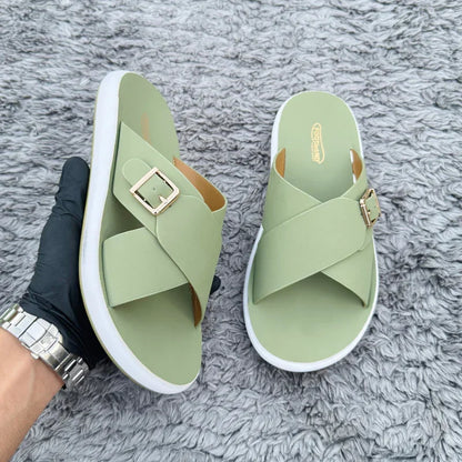 Cross Strap Slippers